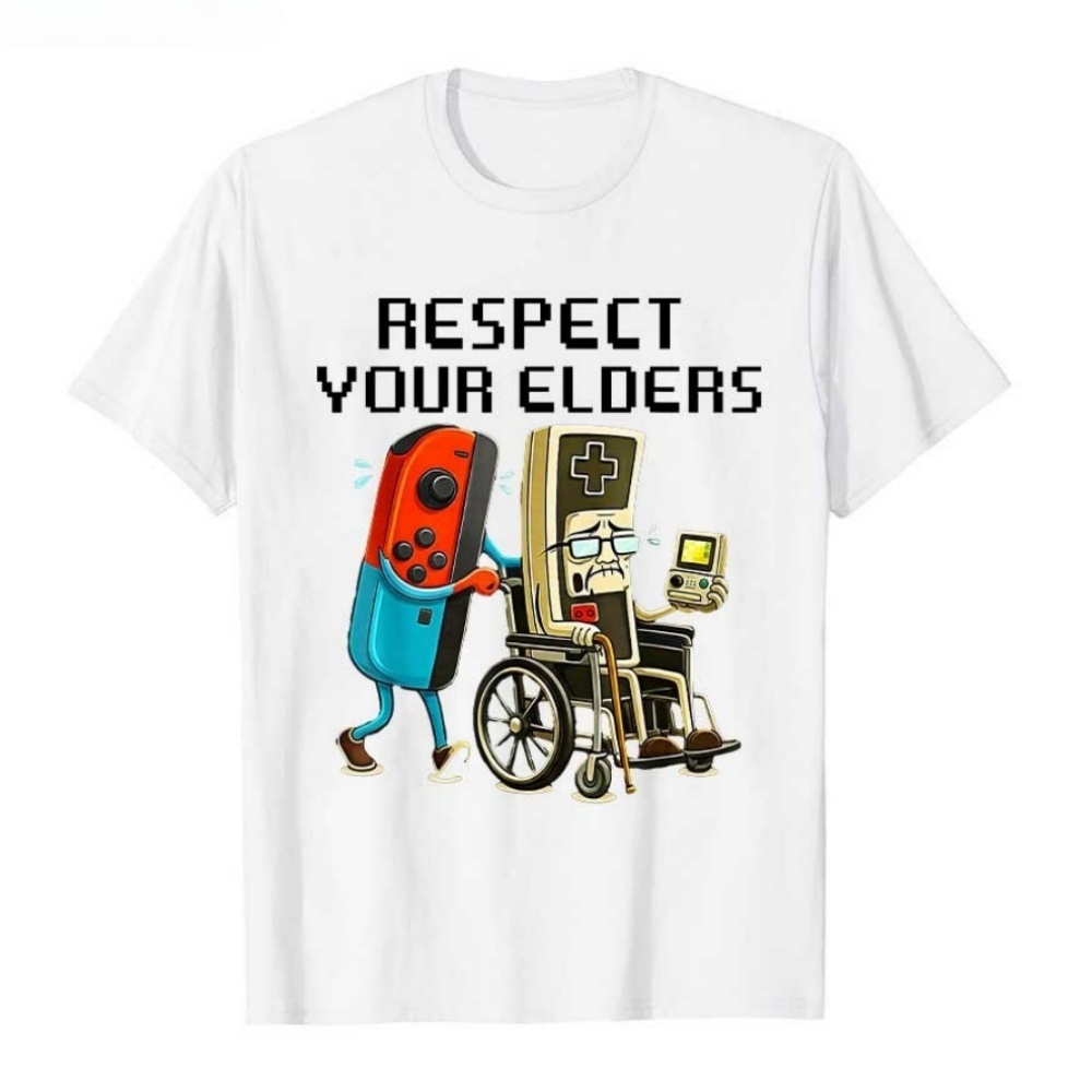 Retro Gaming In 2026 - เสื้อยืดเกมเมอร์ตลกๆ ลายหุ่นยนต์ สำหรับผู้ชาย ปี 2026 รุ่น