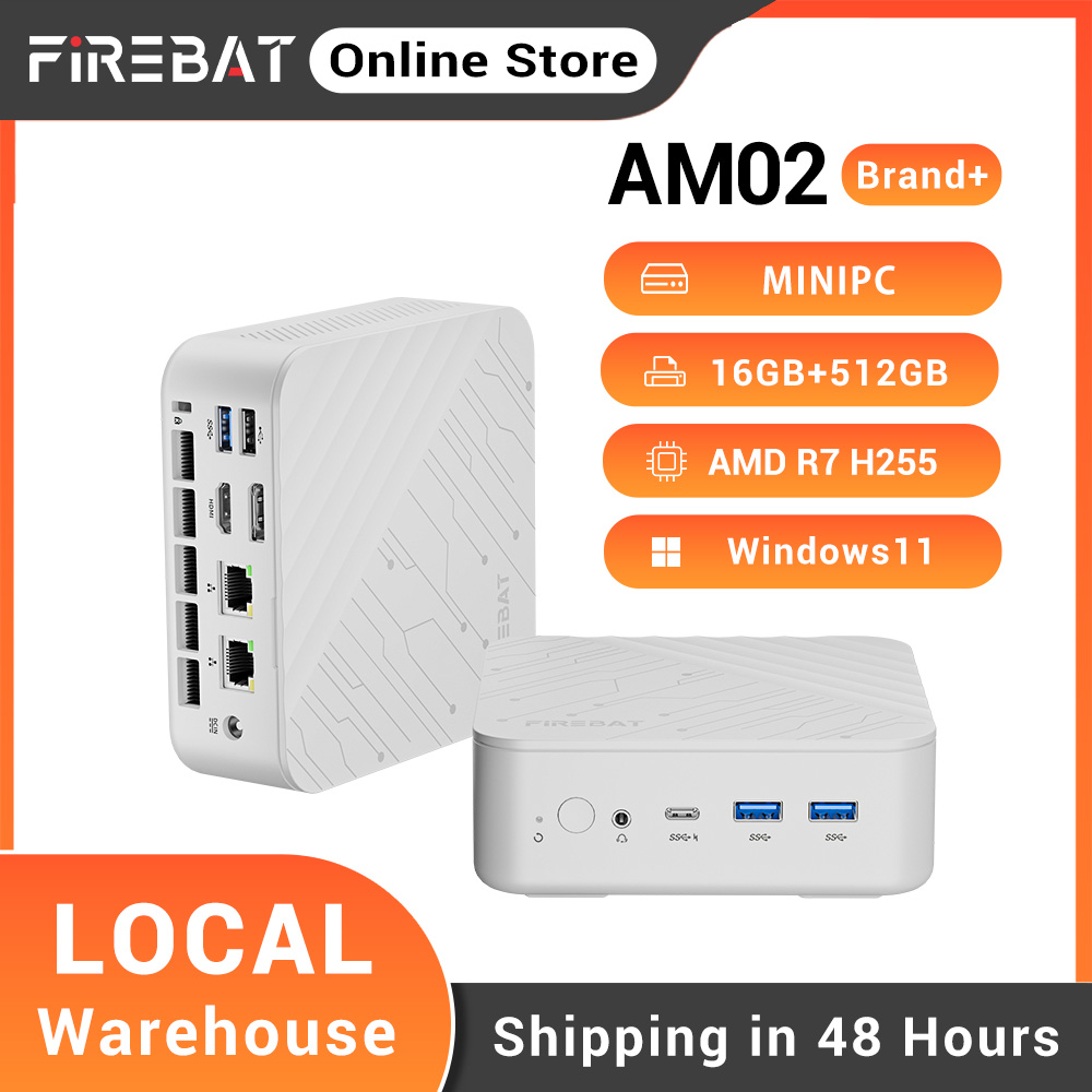 Retro Gaming Mini Pc - FIREBAT AM02 มินิพีซี AMD Ryzen 7