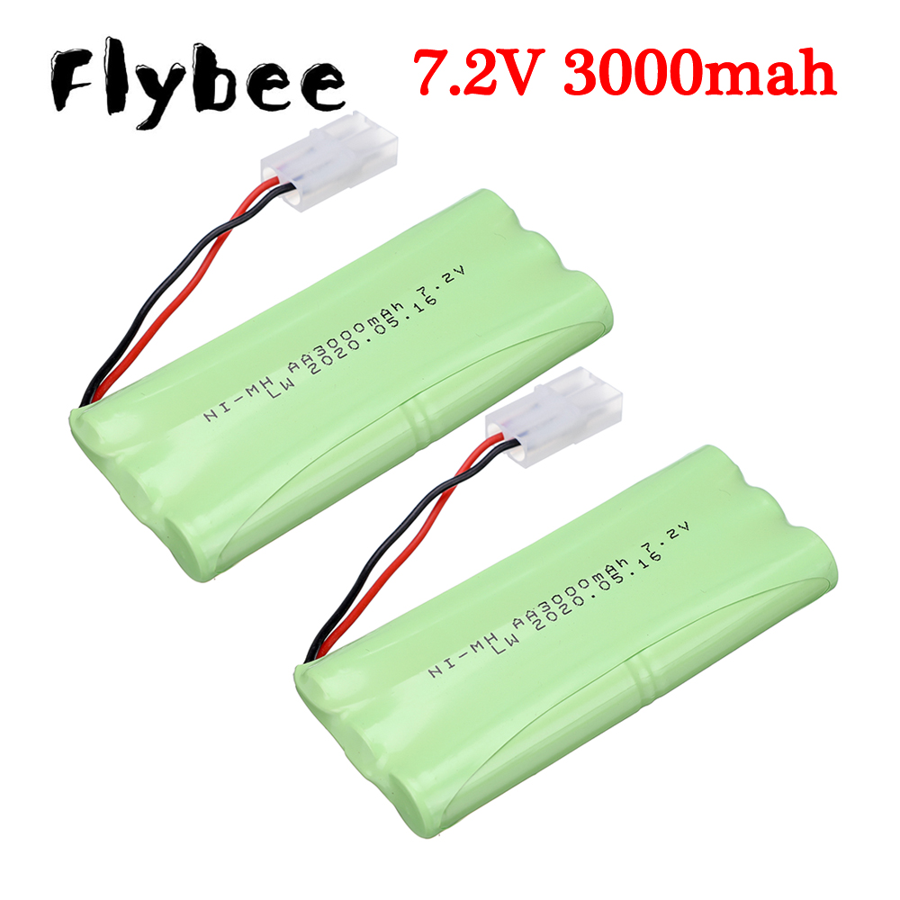 Rechargeable Battery Aa - 7.2v แบตเตอรี่ชาร์จ 3000mah แบตเตอรี่ NiMH สําหรับของเล่น