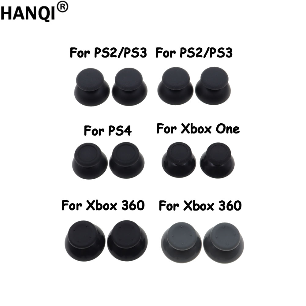 Retro Gaming Xbox 360 - 2/10 ชิ้น ฝาครอบจอยสติ๊กอะนาล็อกสำรองสำหรับคอนโทรลเลอร์ PS2 PS3 PS4