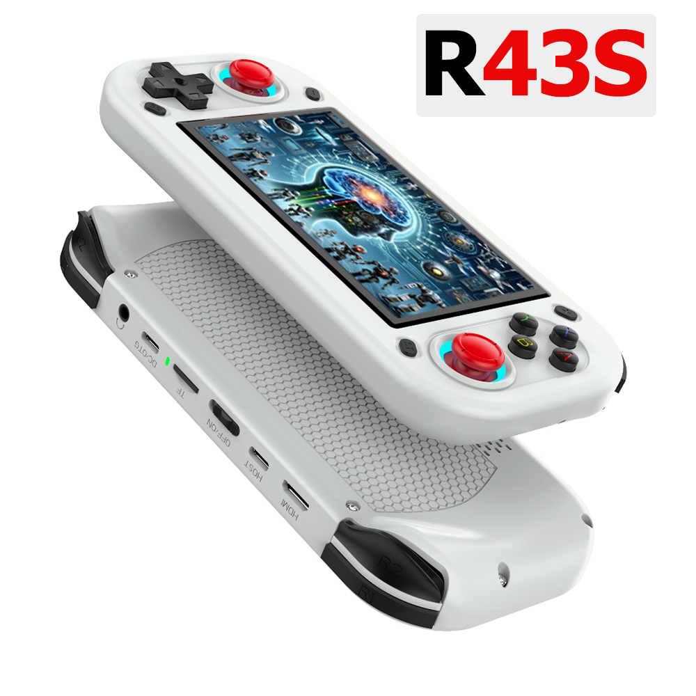 Retro Gaming Mobile - R43S Retro คอนโซลวิดีโอเกมมือถือเปิดระบบ Linux 4.3 นิ้วหน้าจอ