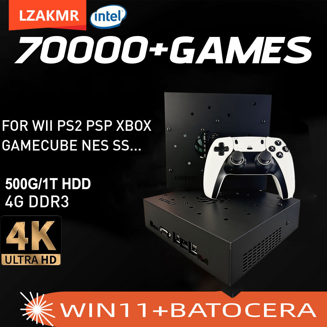 Retro Gaming Mini Pc - ซุปเปอร์เกมคอนโซล X8 Pro 70000+ เกม I3-3110M