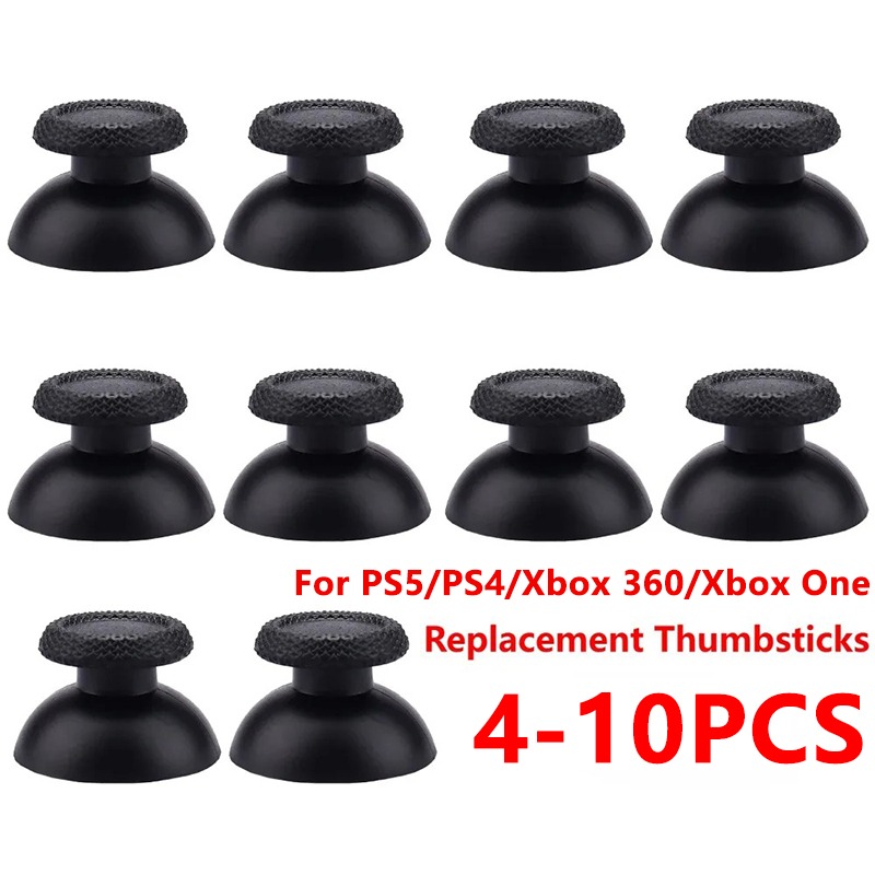 Retro Gaming Xbox 360 - 4-10 ชิ้น อะไหล่ปุ่มอนาล็อกสำหรับจอยสติ๊ก PS5 PS4 คอนโทรลเลอร์