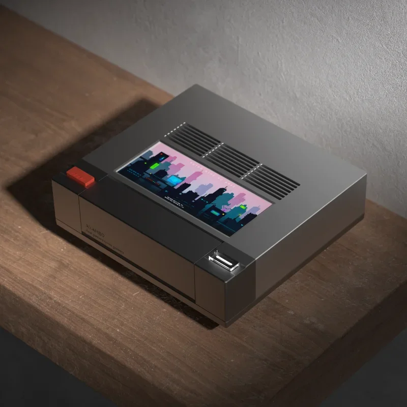Retro Gaming Mini Pc - มินิโฮสต์, หน้าจอสัมผัสย่อยสามจอ, พร้อมคอมพิวเตอร์เดสก์ท็อปมินิพีซีสำหรับเล่นเกมย้อนยุค