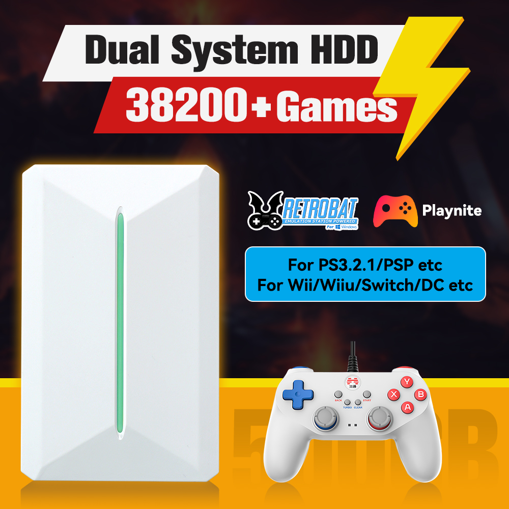 Retro Gaming Mini Pc - Retrobat & Playnite ระบบ HDD คอนโซลเกม