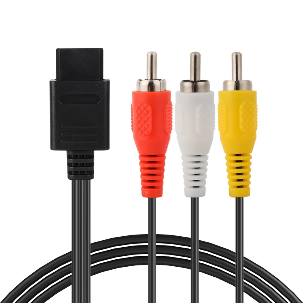 Retro Gaming Cable - N64 AV/Gamecube/SNES/SFC คุณภาพสูงอุปกรณ์เครื่องเล่นวิดีโอเกมย้อนยุค1.8เมตร/6FT ทีวีสายเคเบิลคอมโพสิตวิดีโอเสียง