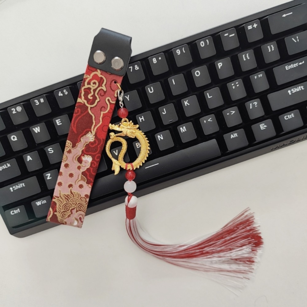 Retro Gaming Cable - ริบบิ้นคีย์บอร์ดสไตล์จีนย้อนยุคสำหรับตกแต่ง Wooting ปรับแต่งเองได้ อุปกรณ์เสริมสำหรับเล่นเกม ของขวัญ