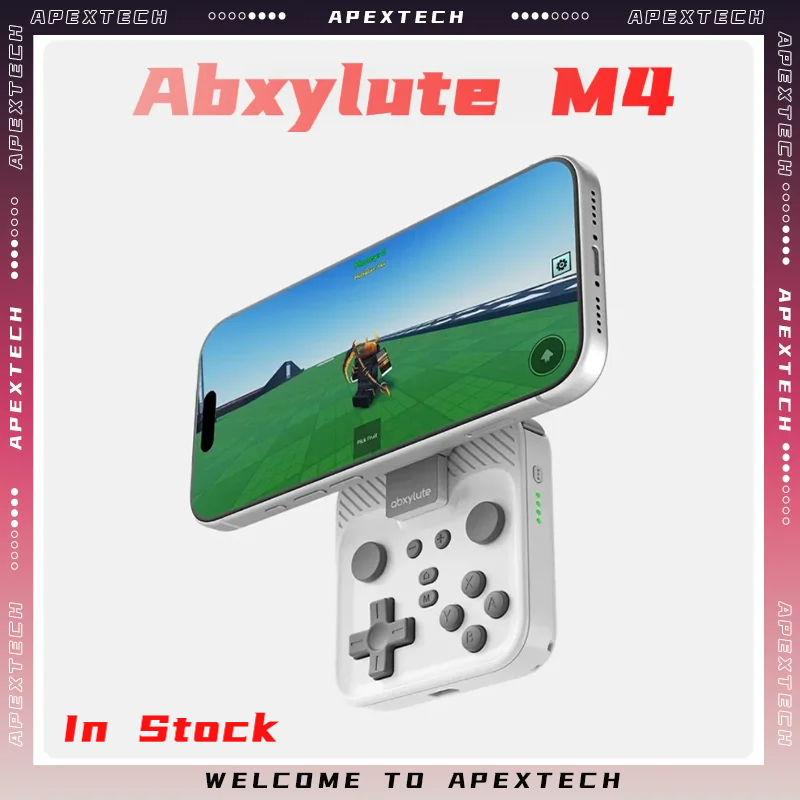 Retro Gaming Mobile - Abxylute M4 จอยเกมแม่เหล็กสำหรับโทรศัพท์ - คอนโทรลเลอร์แบบพกพาสำหรับ IOS