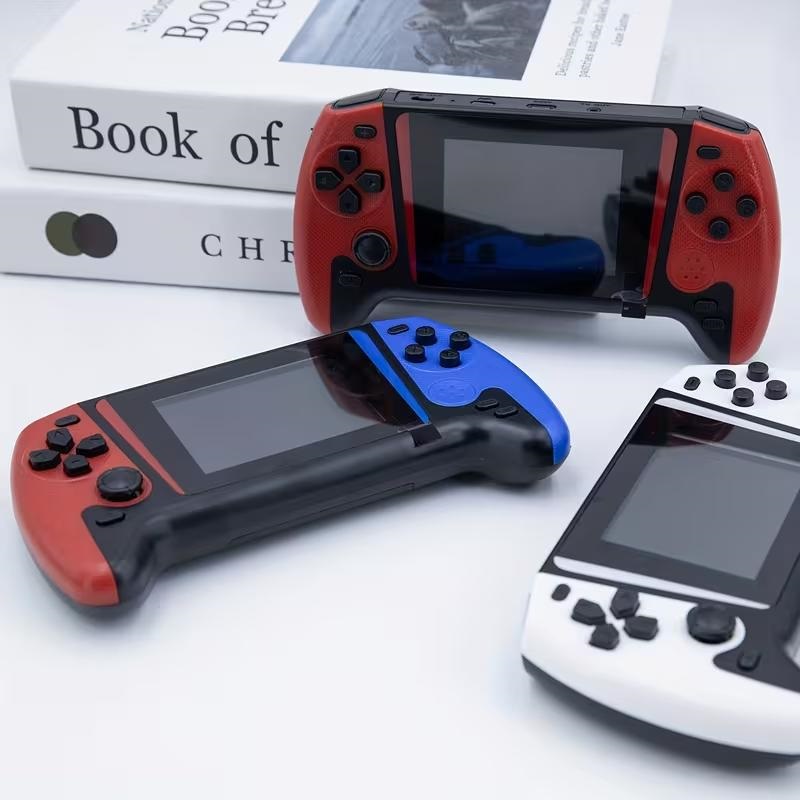 Retro Gaming Life - เครื่องเล่นเกมพกพารุ่นลิมิเต็ดอิดิชั่นสไตล์เรโทร, อุปกรณ์พกพาที่ชวนให้หวนระลึกถึงอดีต, แบตเตอรี่ใช้งานได้ยาวนาน เหมาะสำหรับผู้ที่ชื่นชอบกีฬาและเกม - ตัวเลือกที่สมบูรณ์แบบสำหรับการพักผ่อนทั้งในร่มและกลางแจ้ง,