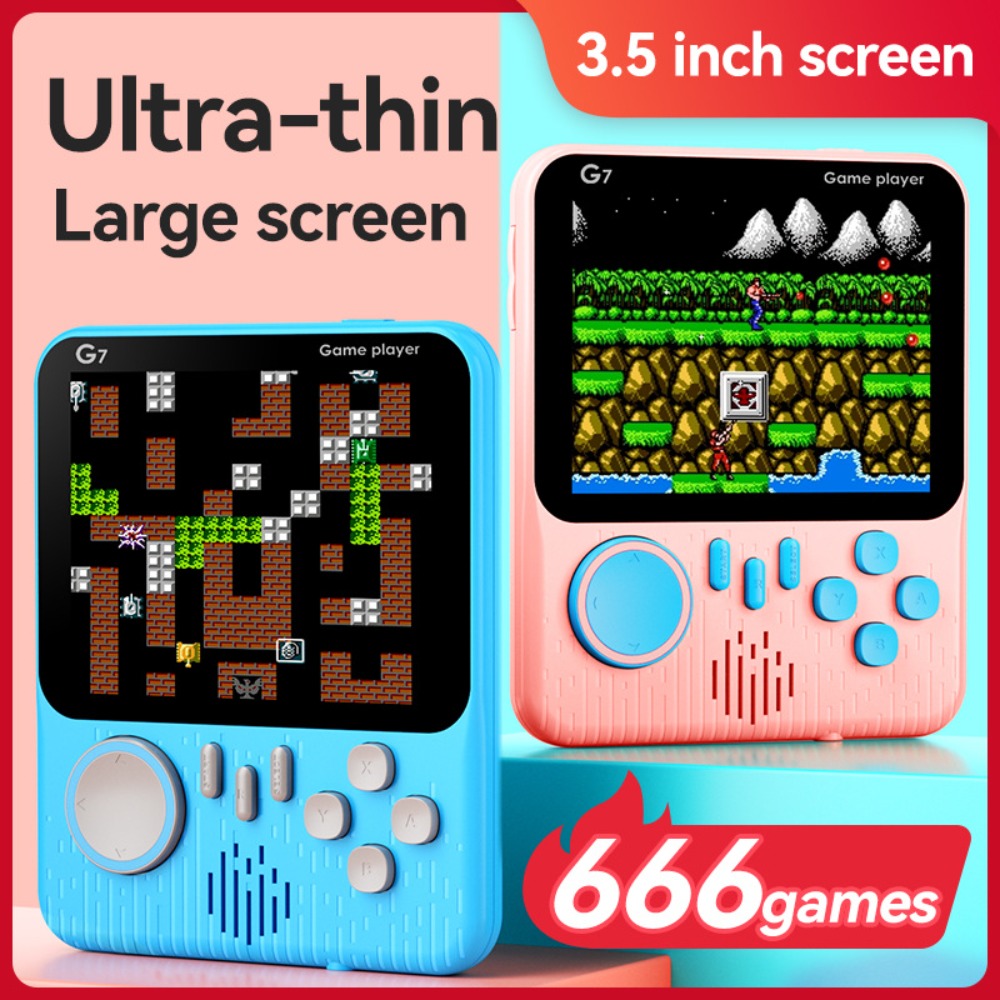 Retro Gaming Cable - G7 เรโทรคอนโซลเกมมือถือ, จอ LCD ขนาด 3.5