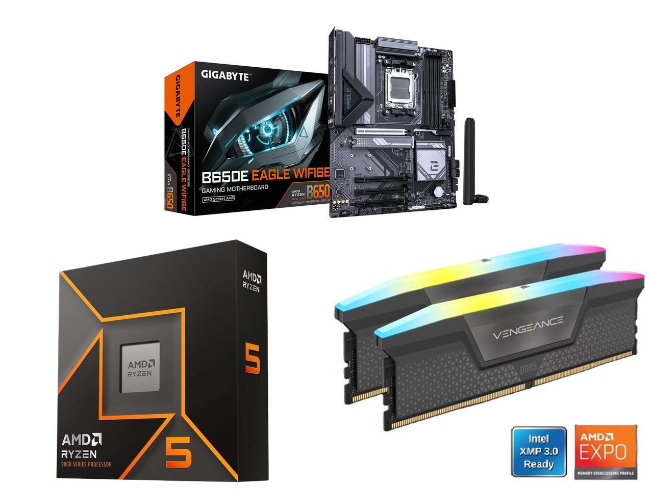 Corsair Ram Vengeance 16Gb - เมนบอร์ด GIGABYTE B650E EAGLE WIFI6E AMD