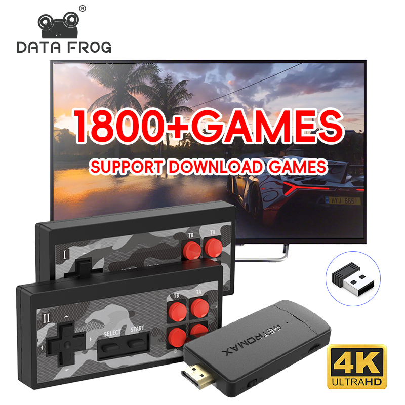 Retro Gaming Usb Stick - DATA FROG คอนโซลเกมพกพาแบบย้อนยุค ไร้สาย เชื่อมต่อผ่าน USB