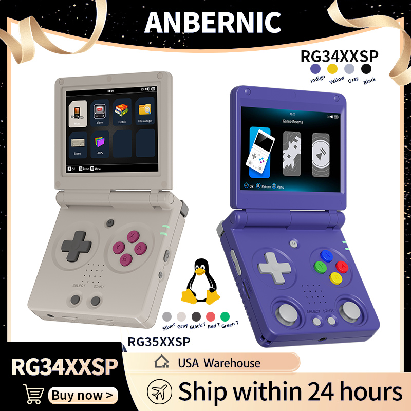 Anbernic RG34XXSP RG35XXSP Fli - Retro Gaming Mobile บทวิจารณ์และราคา