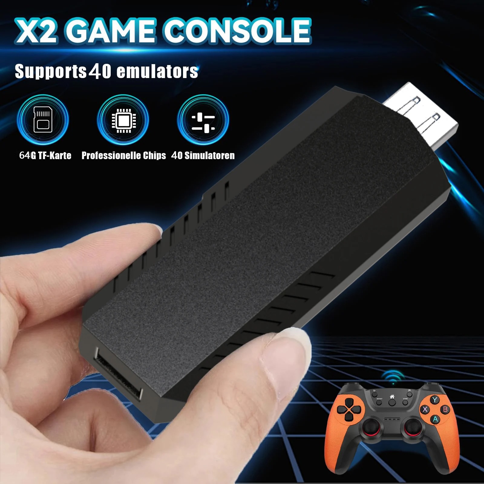 X2Pro TV Game Stick 4K HD วิดี - Retro Gaming Game Stick บทวิจารณ์และราคา
