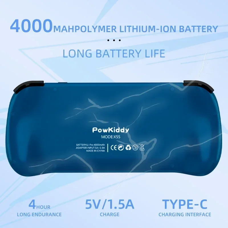 80000 เกม 512G POWKIDDY X55 5. - Retro Gaming Mobile บทวิจารณ์และราคา