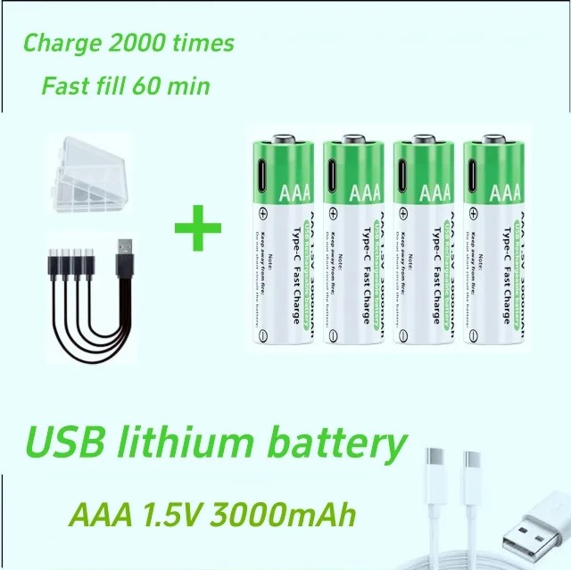 แบตเตอรี่ลิเธียมไอออนแบบชาร์จไ - Rechargeable Battery Aa บทวิจารณ์และราคา