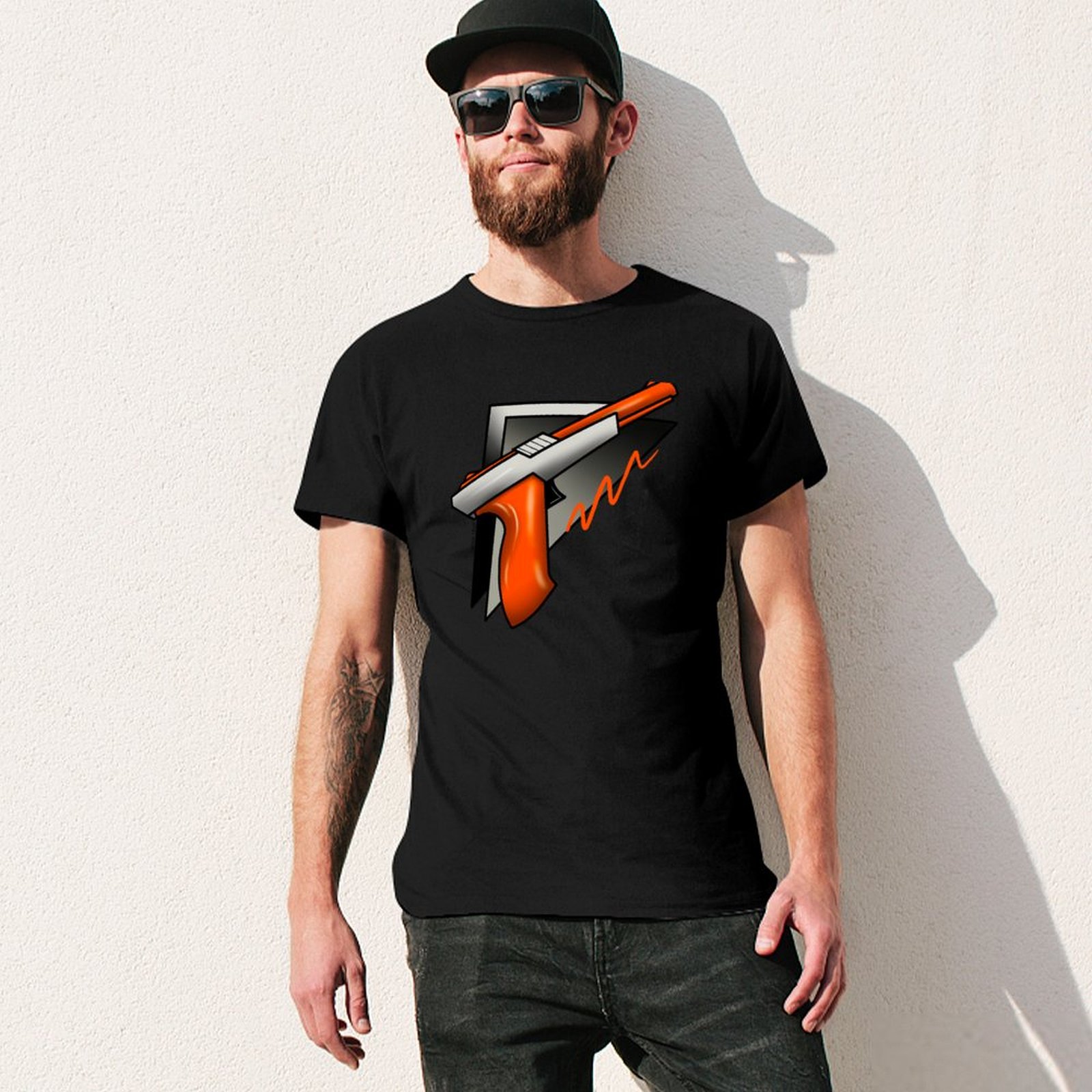 เสื้อยืดลายกราฟิกสุดเท่ แขนสั้ - Retro Gaming Light Gun บทวิจารณ์และราคา