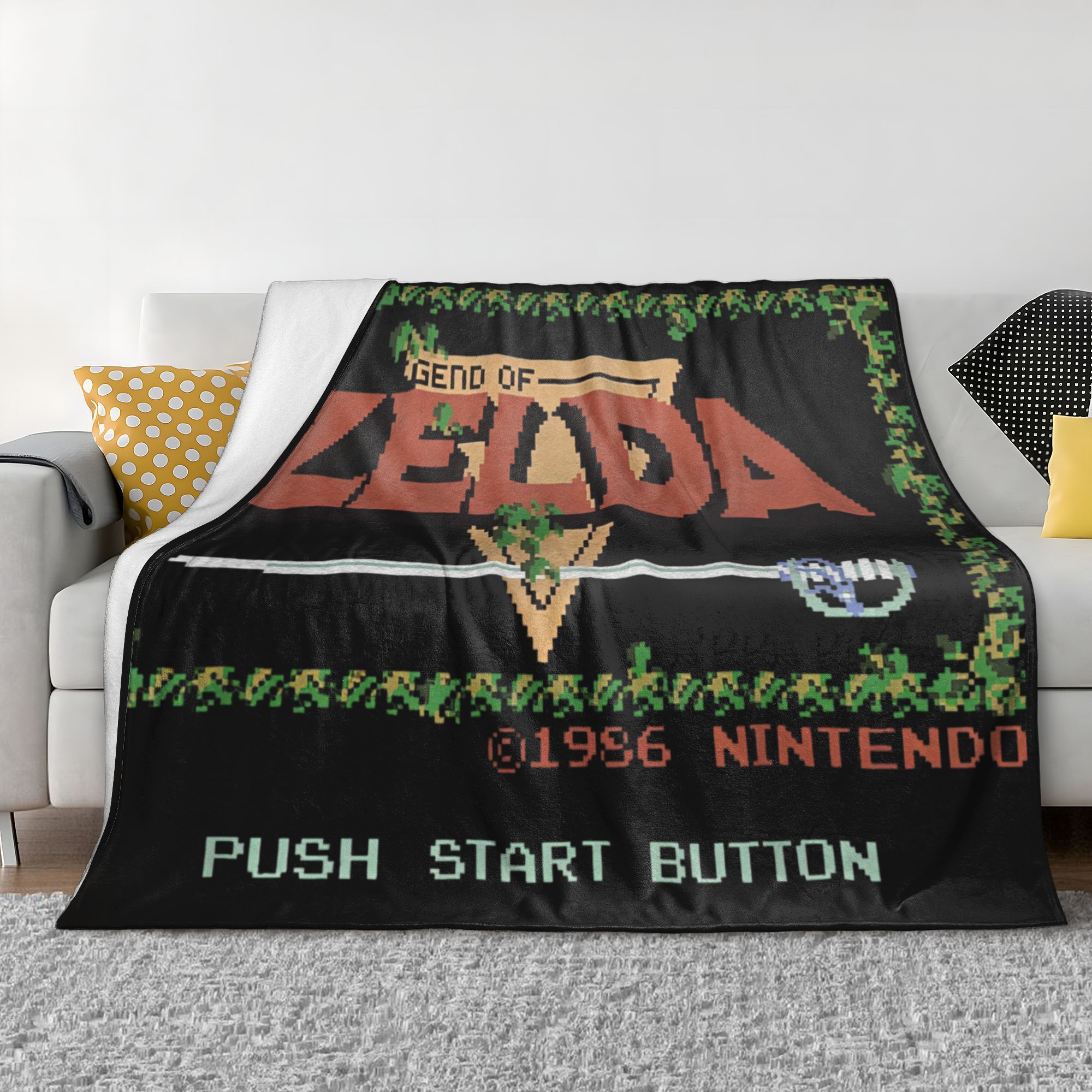 Z-Zelda Legends Flannelผ้าห่มค - Retro Gaming Zelda บทวิจารณ์และราคา