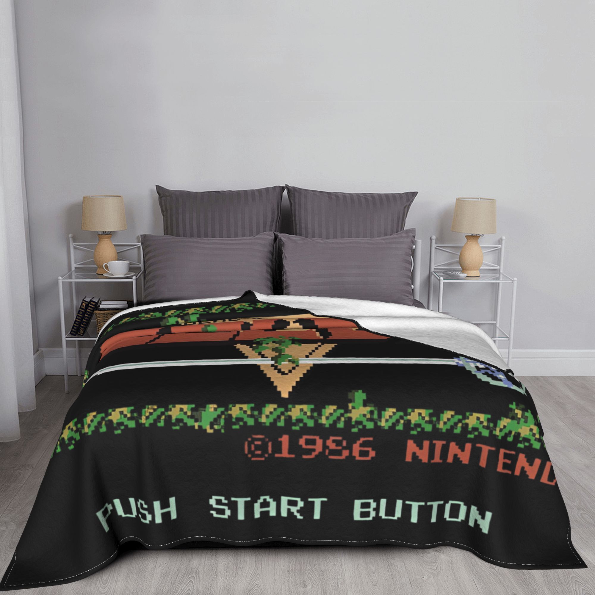 Z-Zelda Legends Flannelผ้าห่มค - Retro Gaming Zelda บทวิจารณ์และราคา