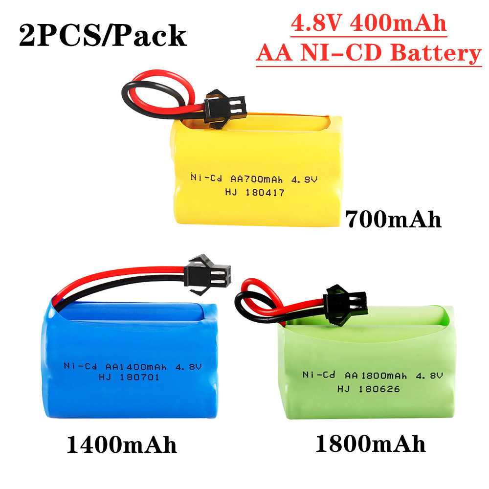 4.8 v 700/1400/1800 mah NiCd แ - Rechargeable Battery Aa บทวิจารณ์และราคา