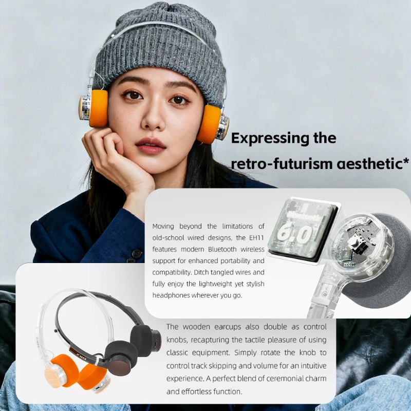 FiiO EH11 ชุดหูฟังแบบครอบหูสไต - Retro Gaming Cable บทวิจารณ์และราคา