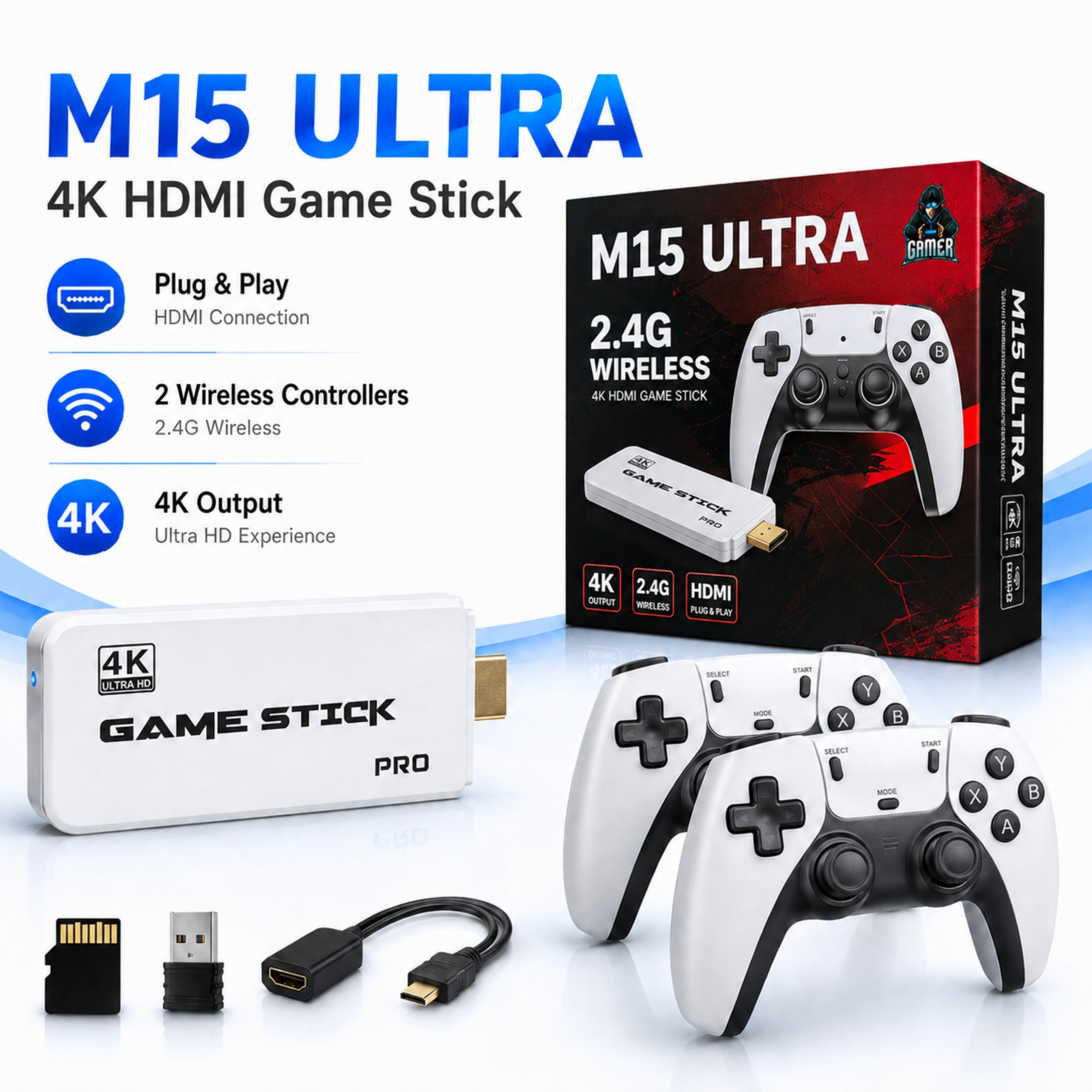 เครื่องเล่นเกมย้อนยุค Game Sti - Retro Gaming Game Stick บทวิจารณ์และราคา