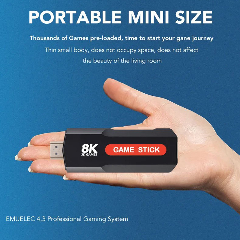 X2 เกมสติ๊ก HD 4K 8K 3D คอนโซล - Retro Gaming Game Stick บทวิจารณ์และราคา