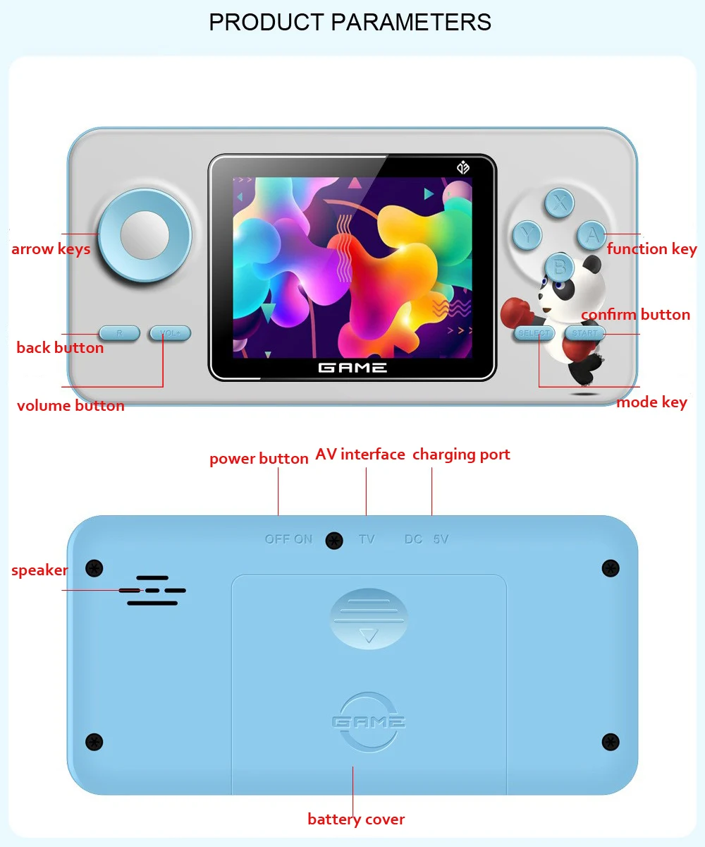 เครื่องเล่นเกมพกพา New S5 Mini - Retro Gaming Console Lego บทวิจารณ์และราคา
